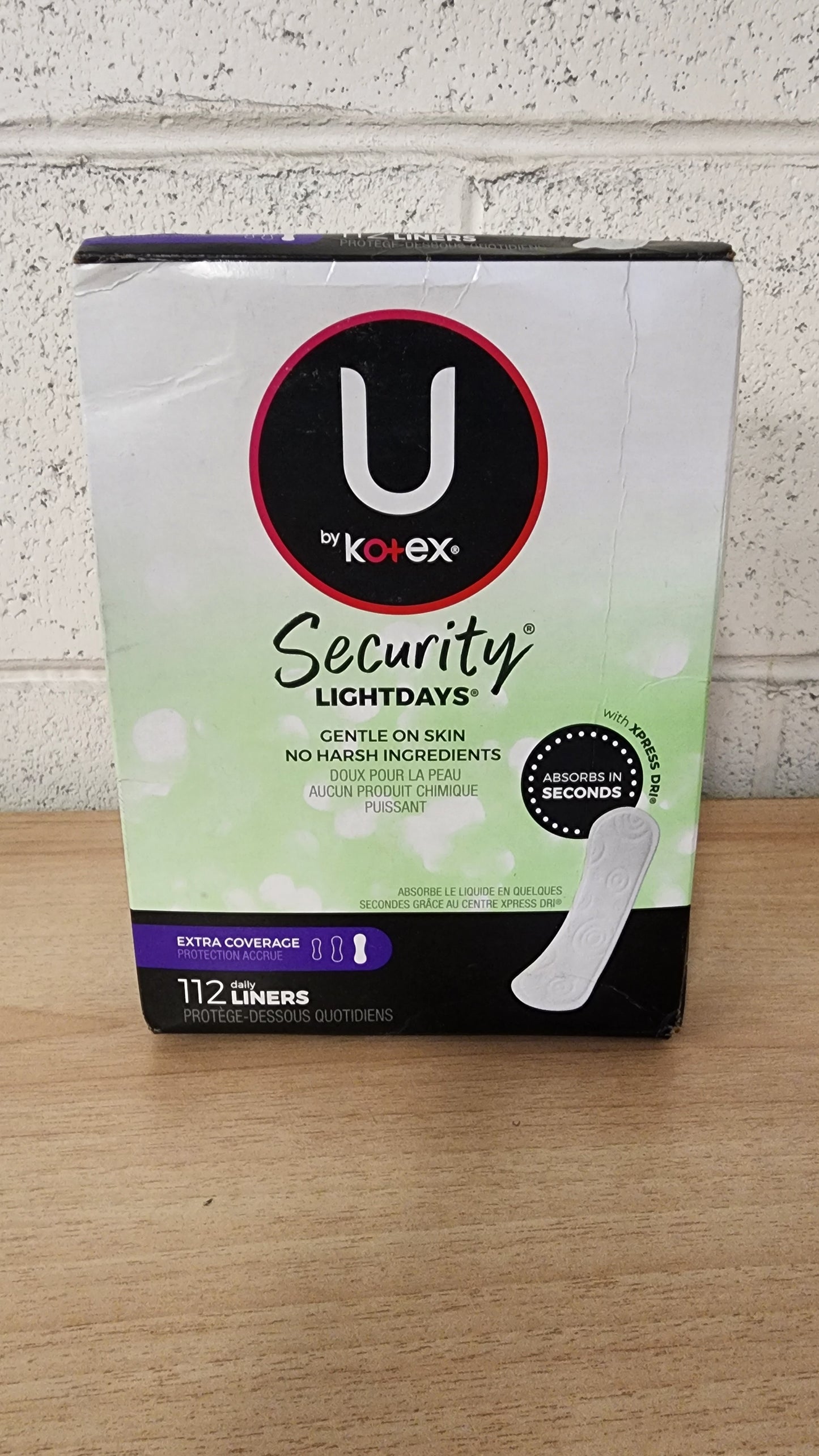 U by Kotex Clean & Secure Panty Liners