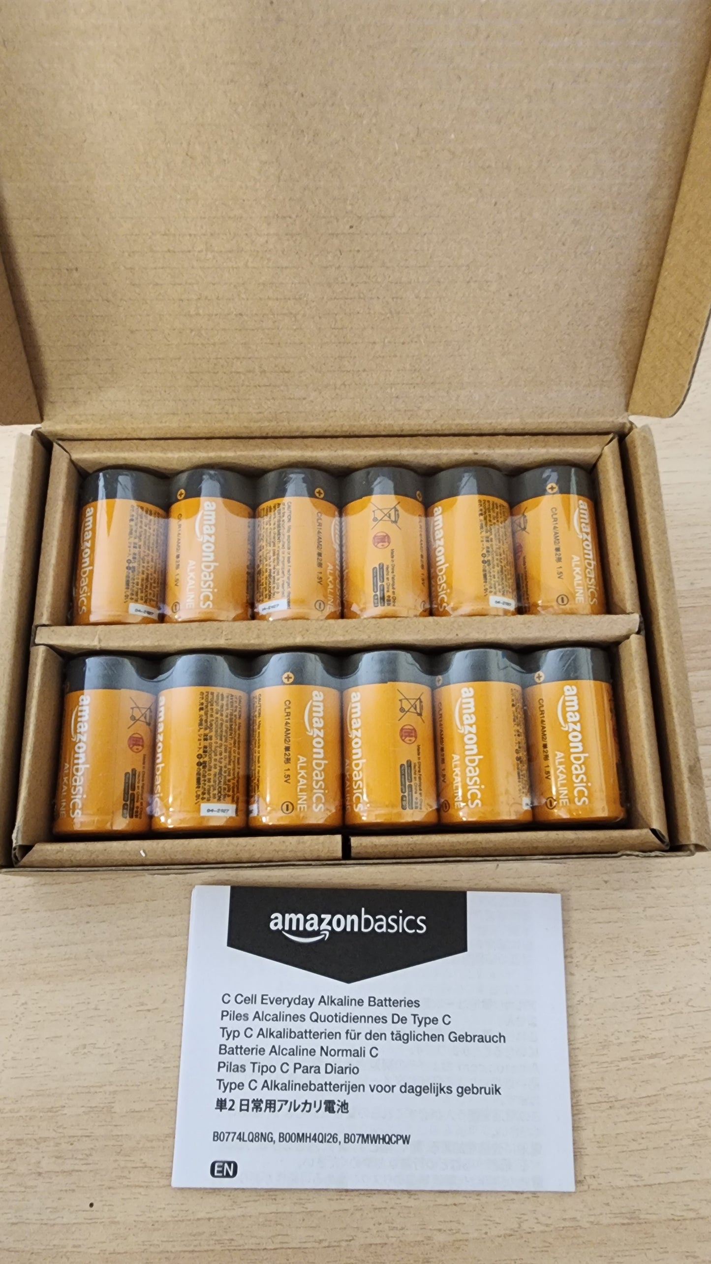 Amazon Basics 12 Pack C Cell All-Purpose Alkaline Batteries