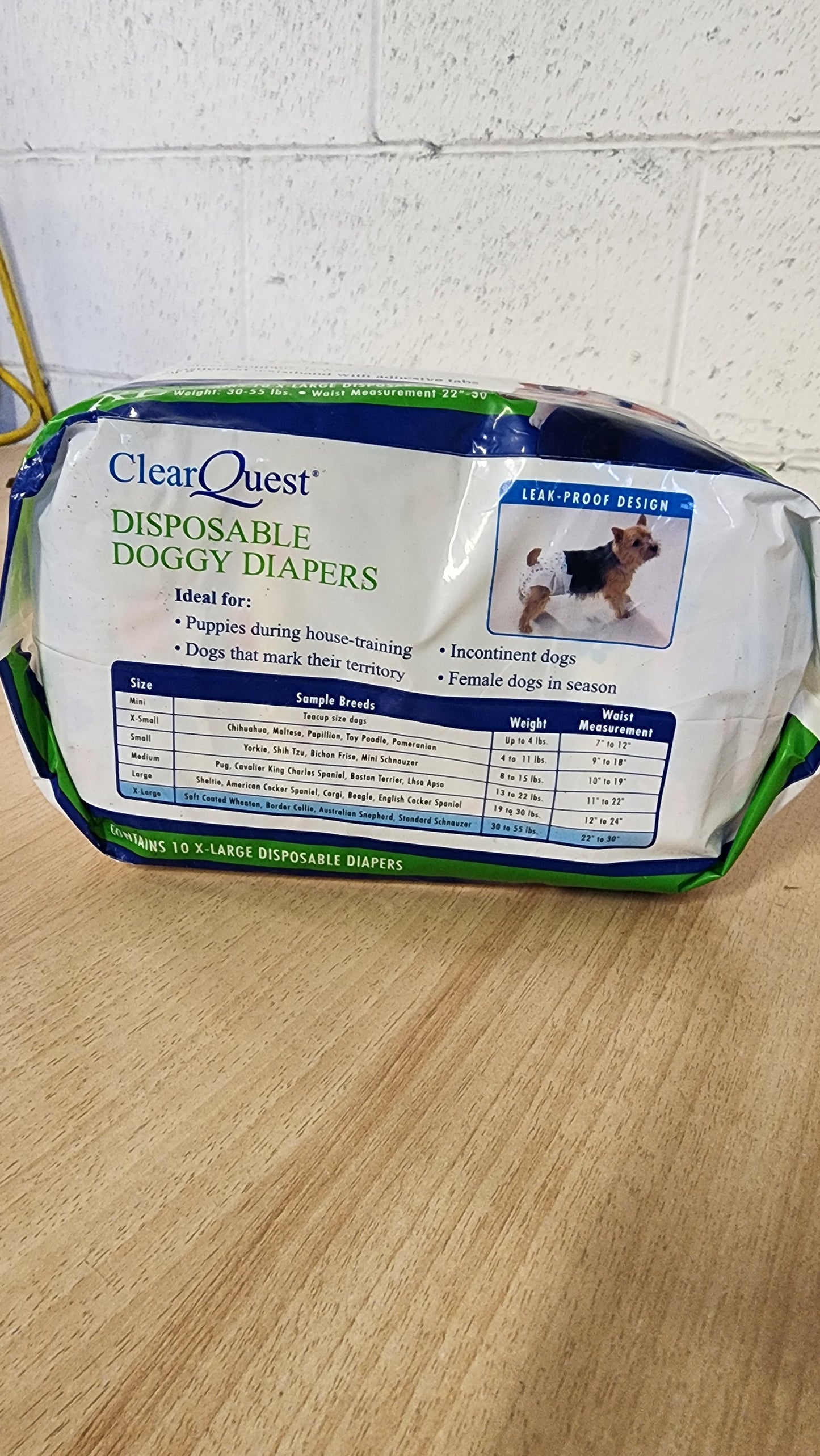 ClearQuest Disposable Doggy Diapers