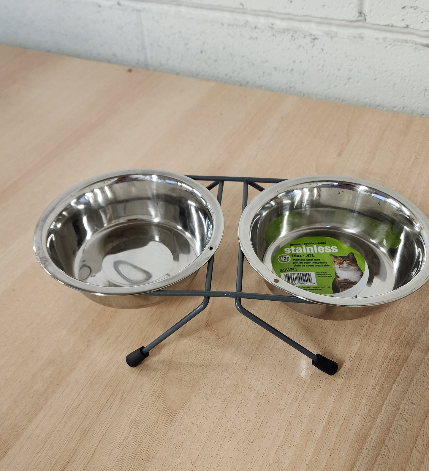 Pets Raised Double Dish Feeder