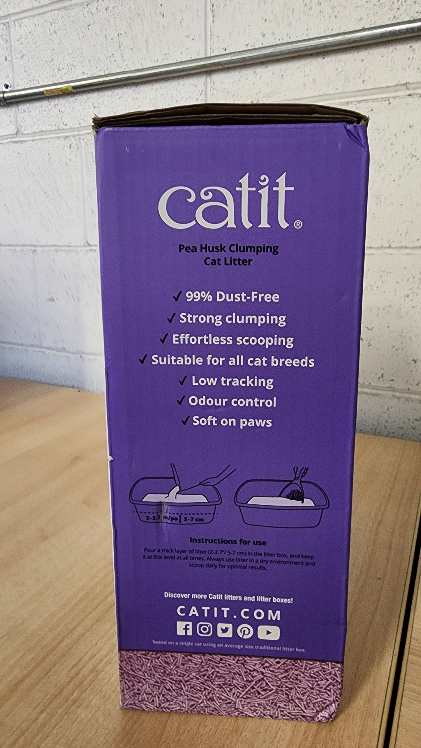 Catit Go Natural Pea Husk Clumping Cat Litter