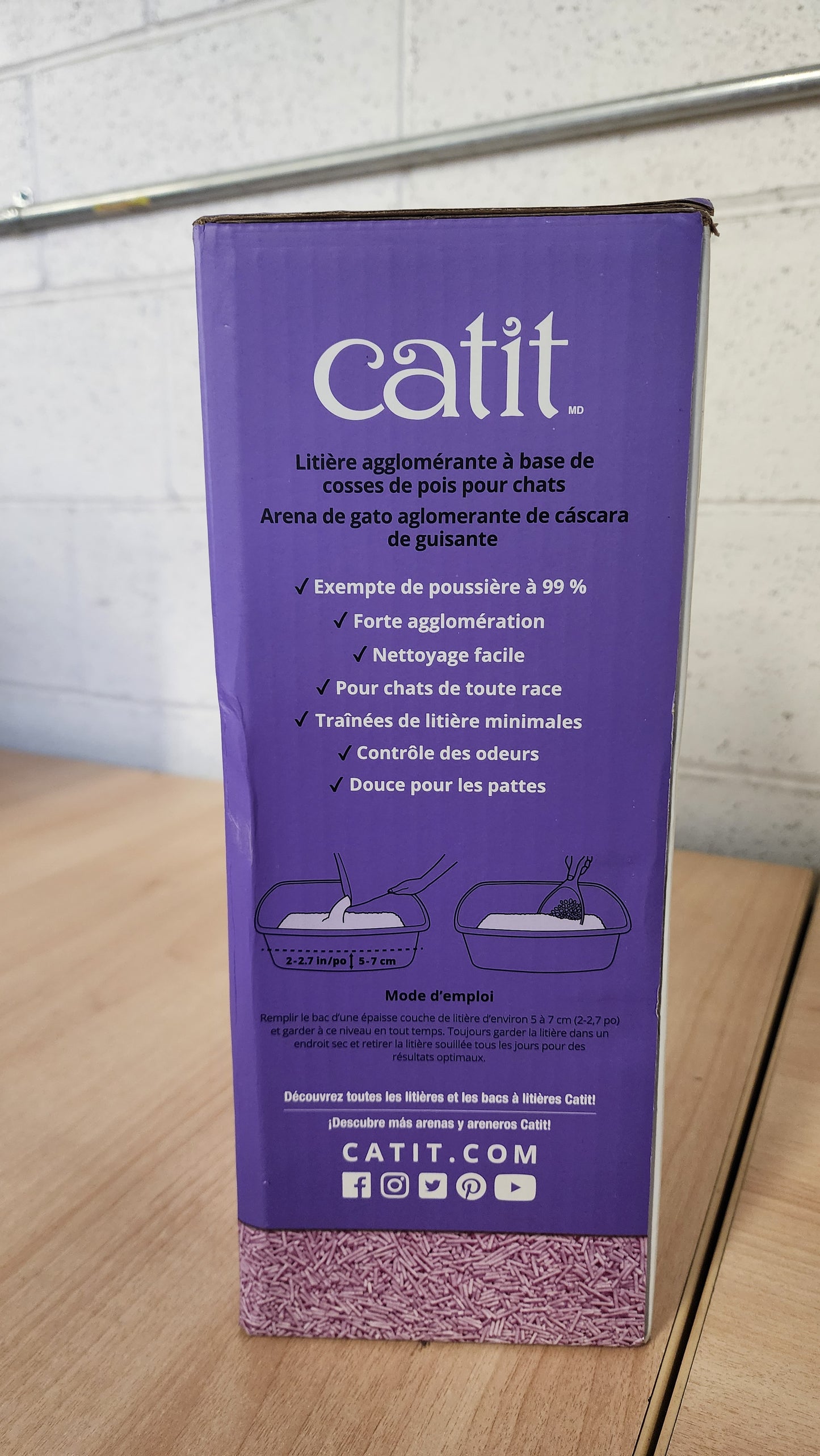 Catit Go Natural Pea Husk Clumping Cat Litter