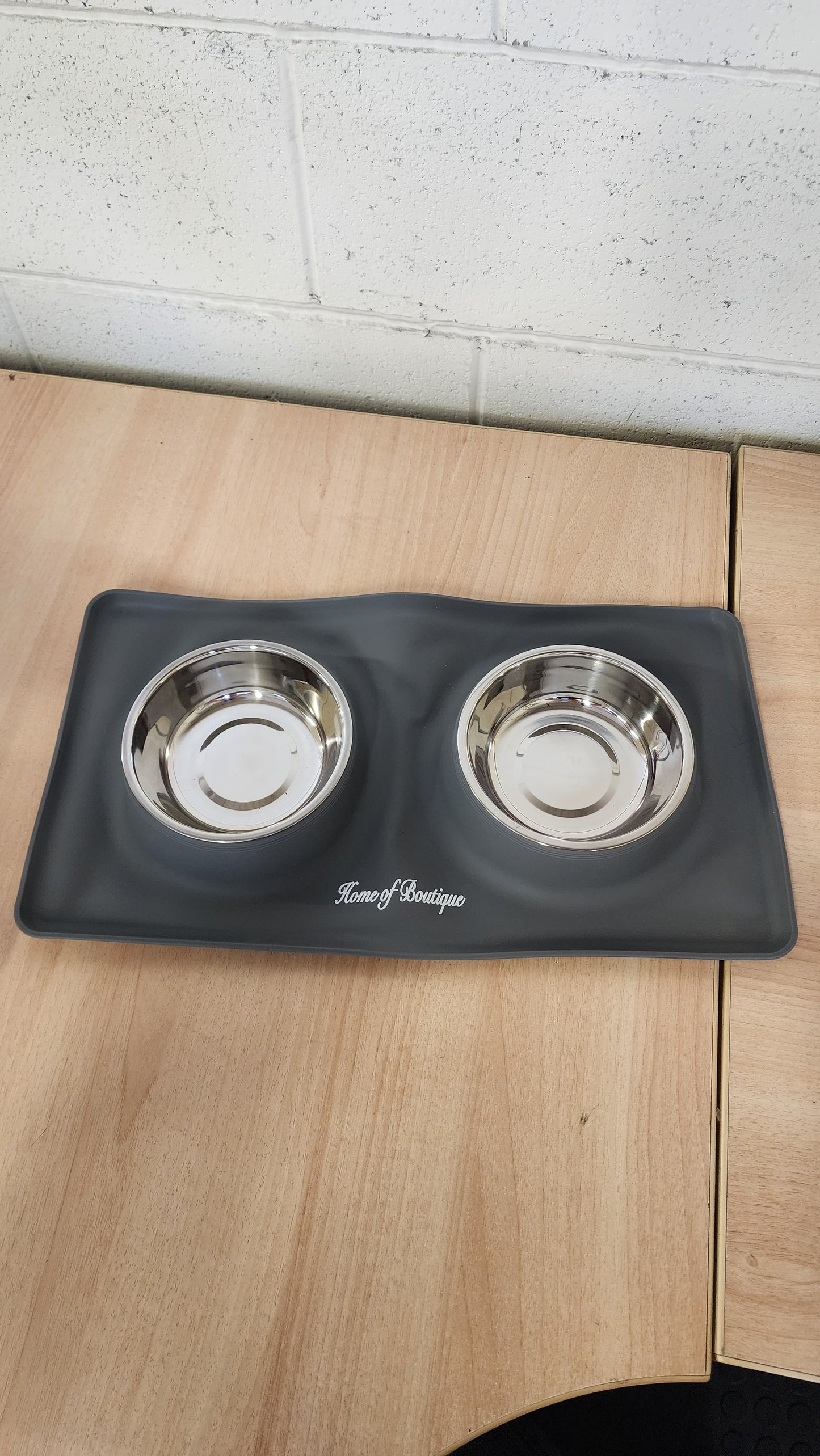 Dog Bowls With Silicone Mat