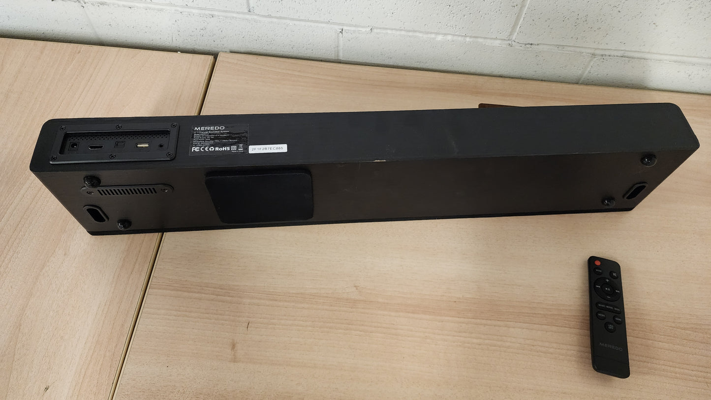 Sound Bar Wooden 150W 2.1CH MEREDO Soundbar