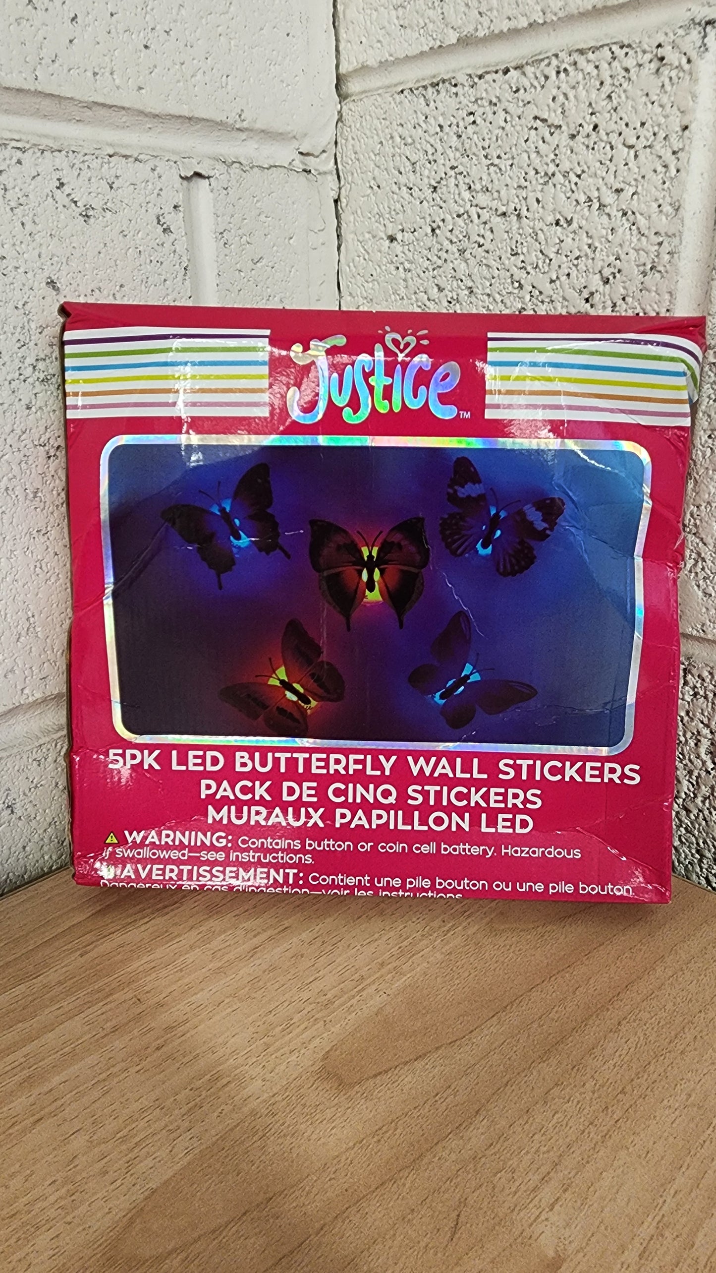 JUSTICE LED BUTTERFLY LIGHTS