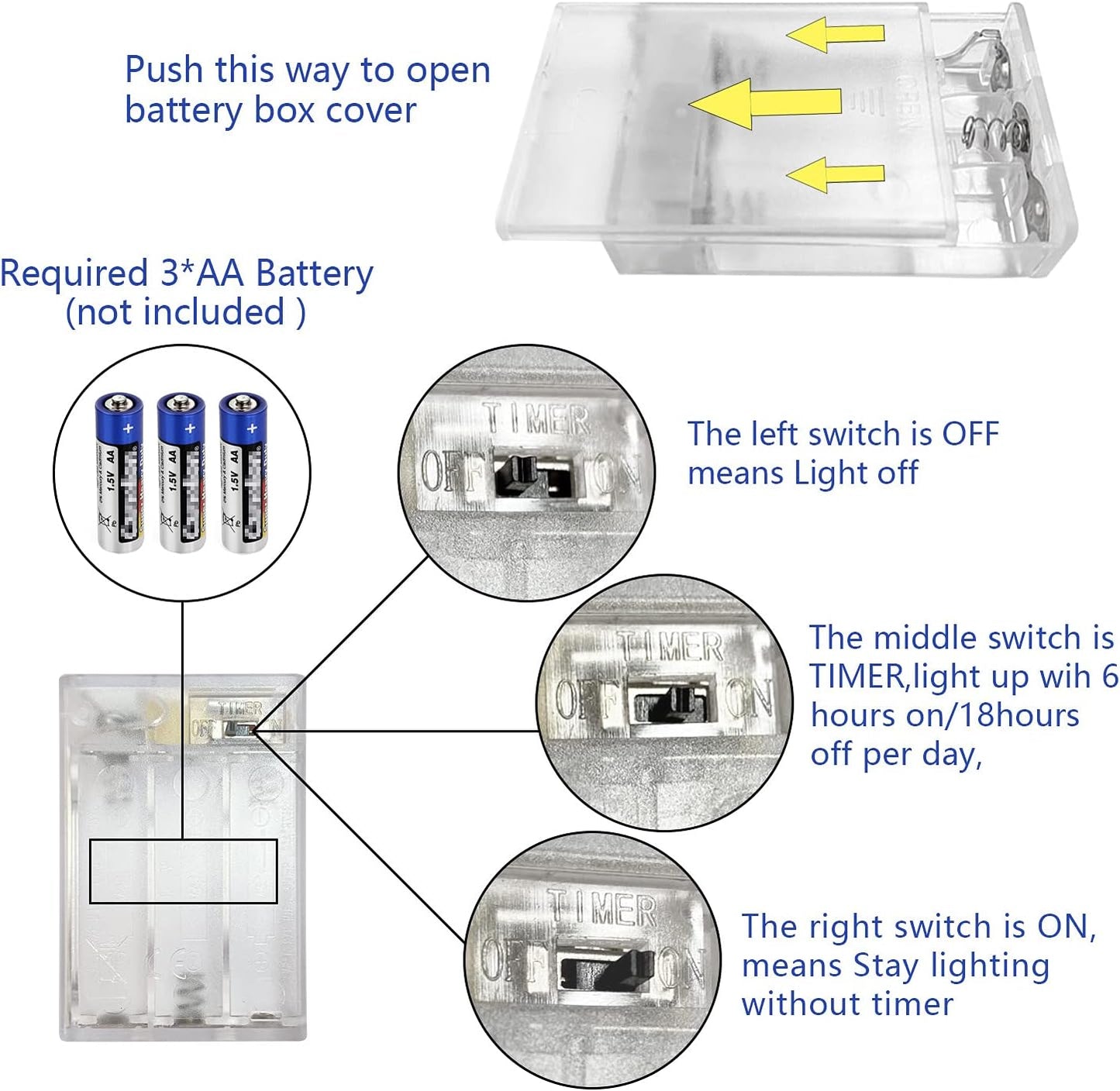 4 Pack Battery Operated Dewdrop Led Lights