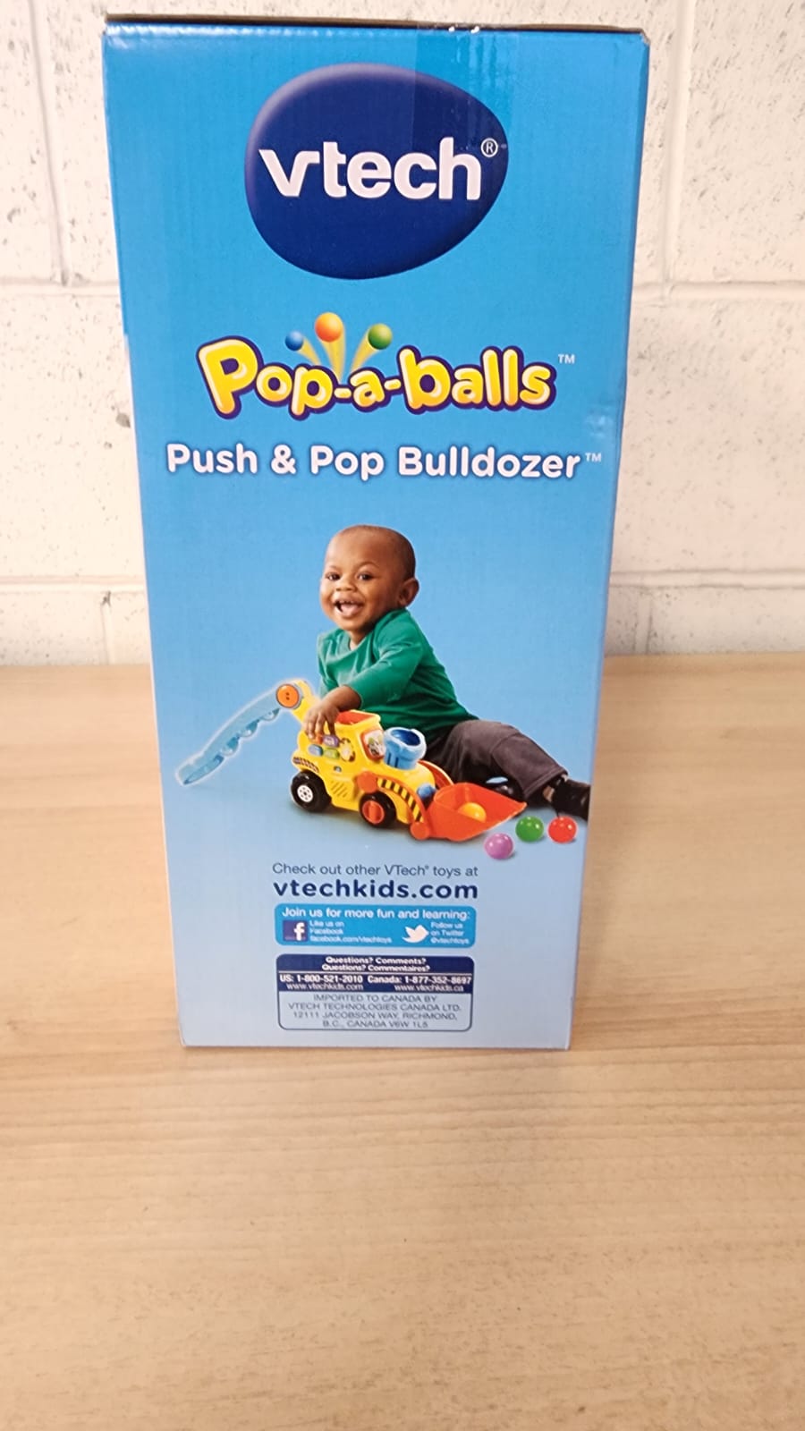 VTech Pop-a-Balls Push & Pop Bulldozer - English Version