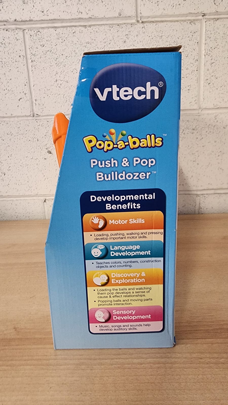 VTech Pop-a-Balls Push & Pop Bulldozer - English Version