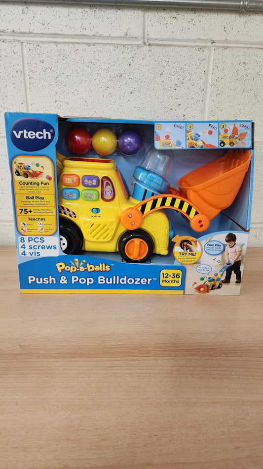 VTech Pop-a-Balls Push & Pop Bulldozer - English Version