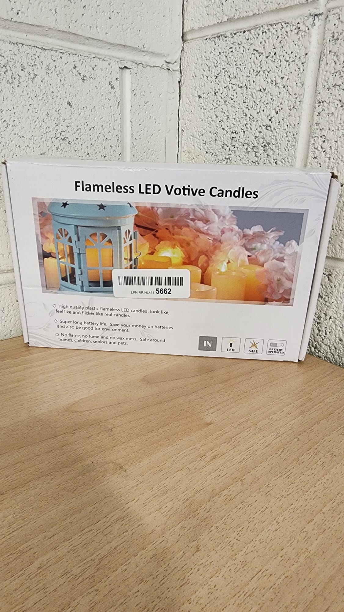 Flameless Flickering Votive Tea Lights Candles